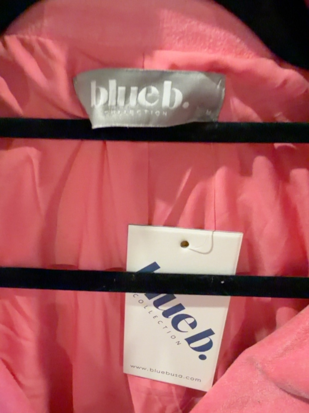 NWT Blue B Pink Faux Suede Fringe Western Jacket Blazer Size M - Picture 5 of 6
